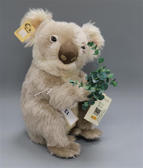 A Steiff Koala bear, white label, USA
